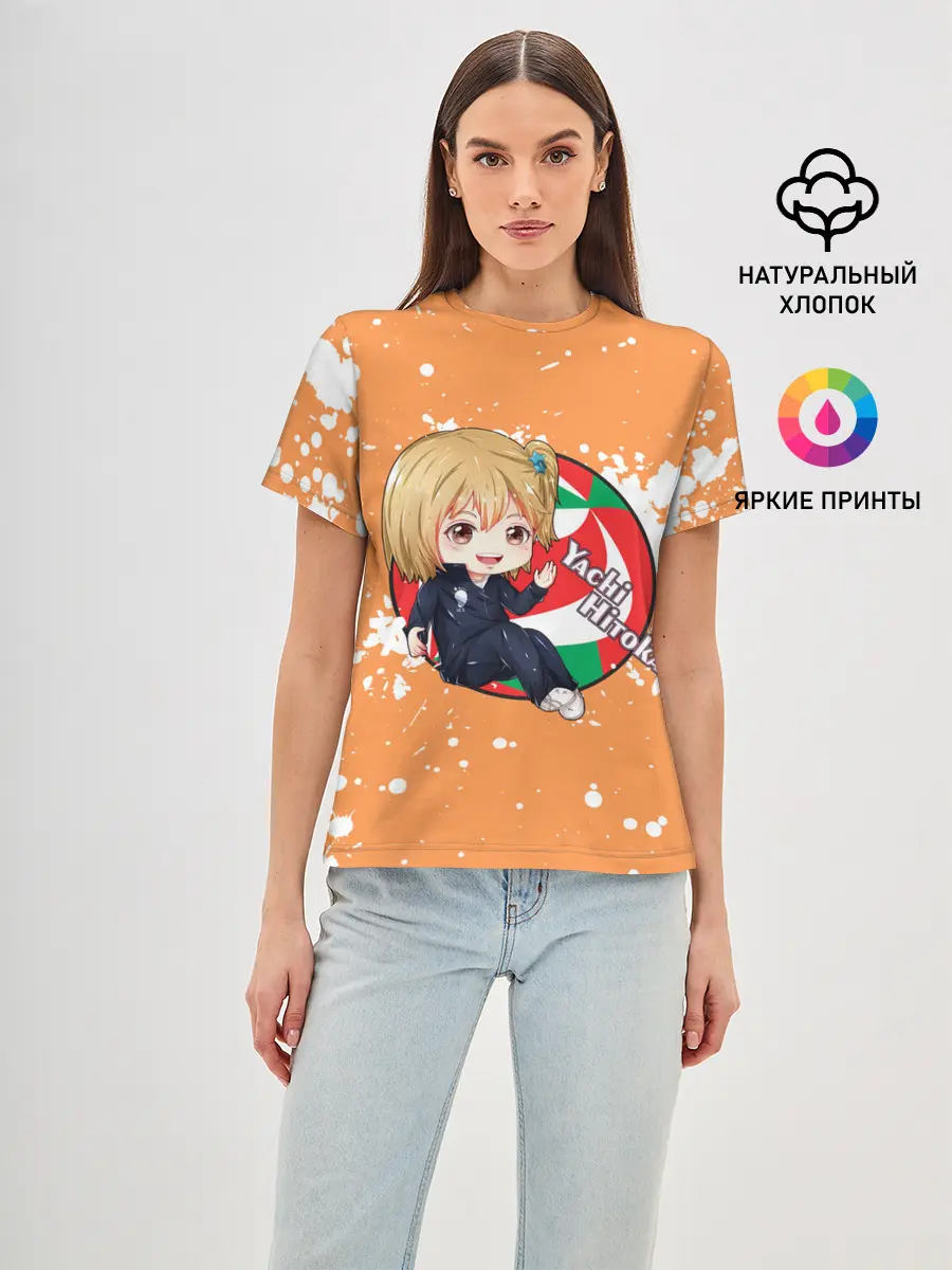 Женская базовая футболка / Yachi Hitoka | Haikyu | Волейбол