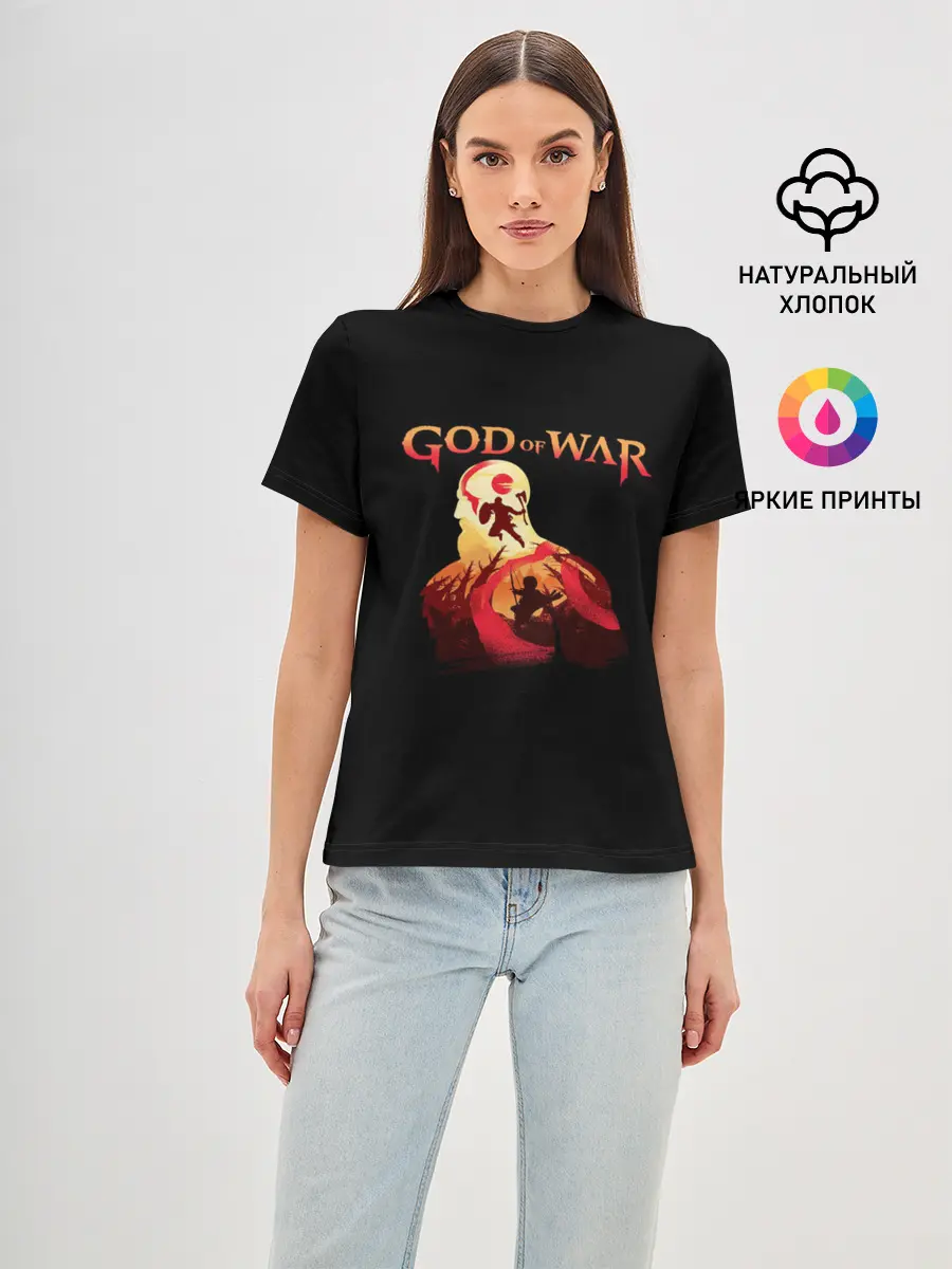 Женская базовая футболка / God of War