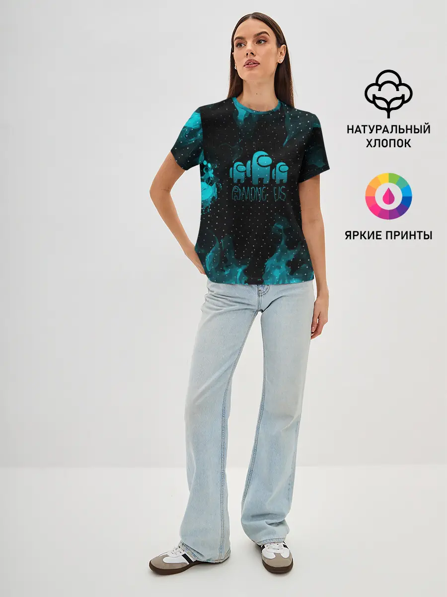 Женская базовая футболка / AMONG US / АМОНГ АС