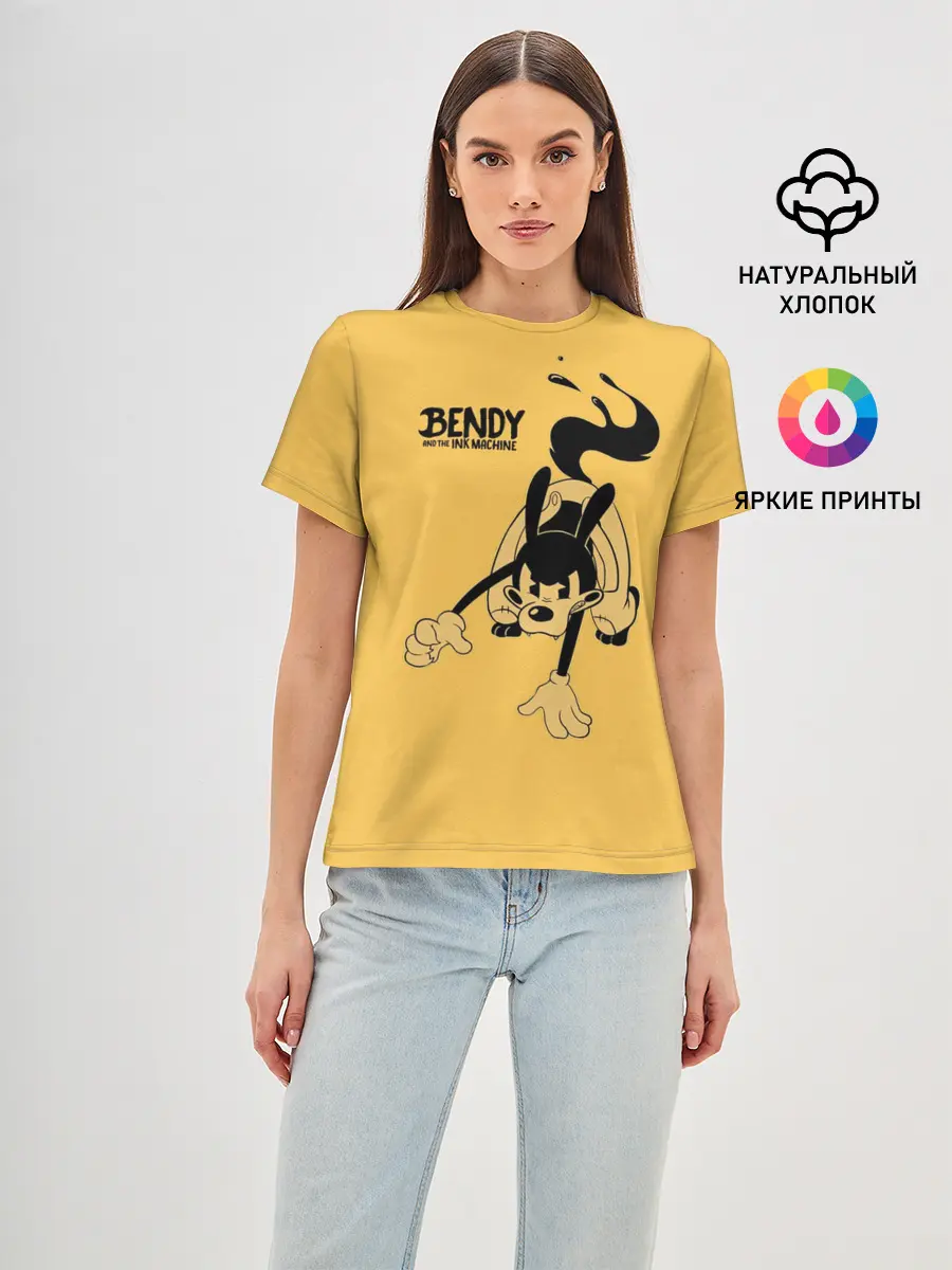 Женская базовая футболка / Bendy And The Ink Machine