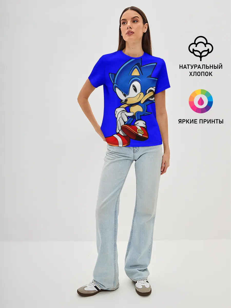 Женская базовая футболка / SONIC