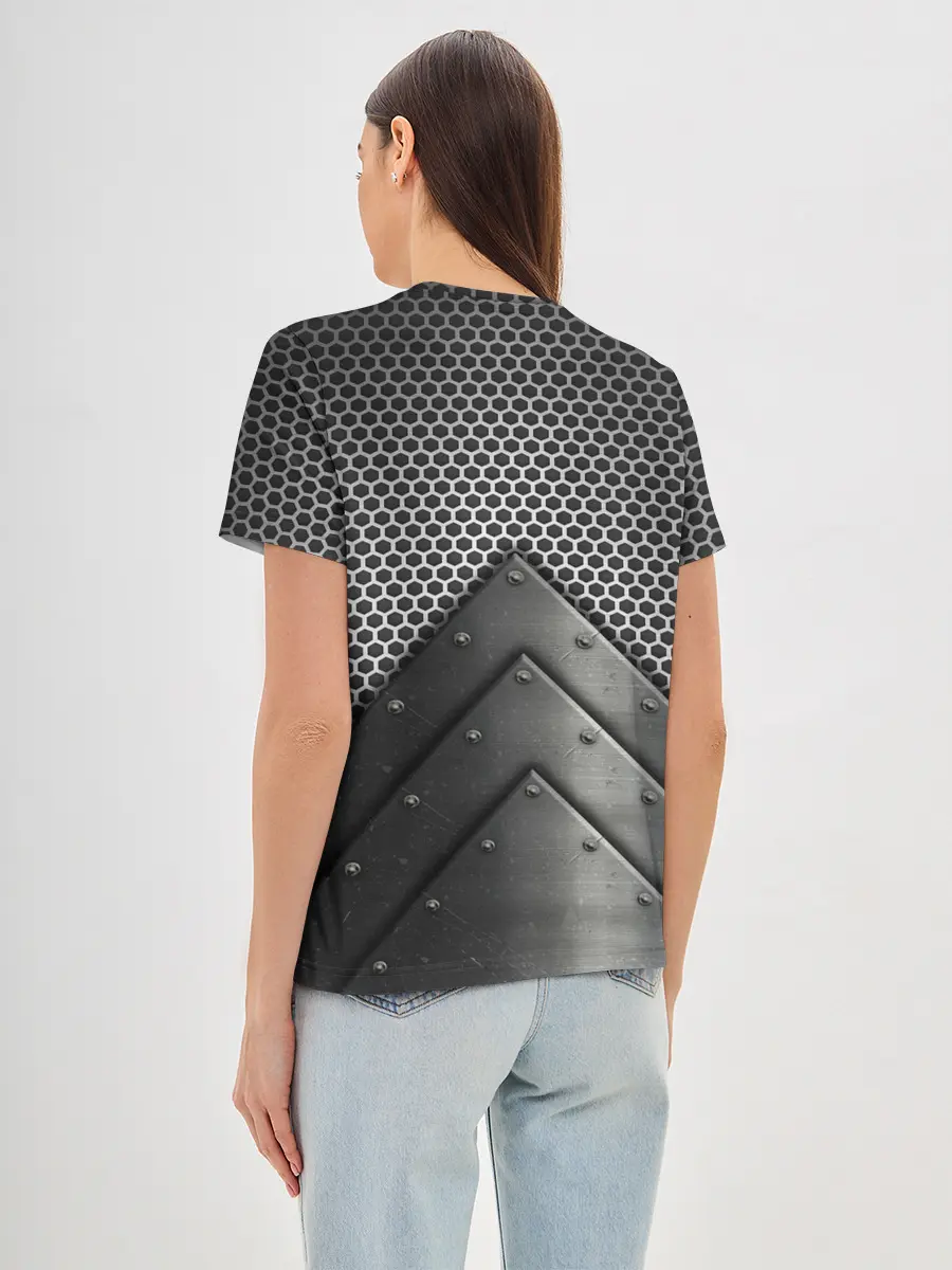 Женская базовая футболка / Броня металлическая