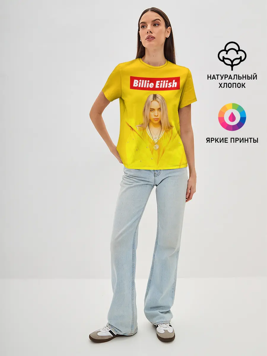 Женская базовая футболка / Billie Eilish