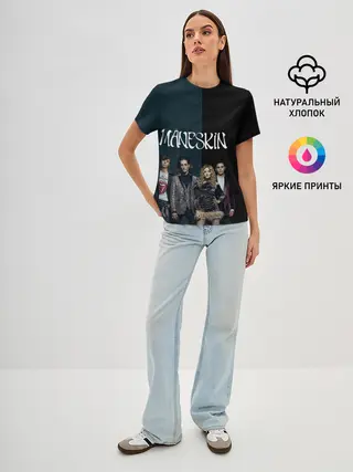 Женская базовая футболка / Maneskin. New heroes