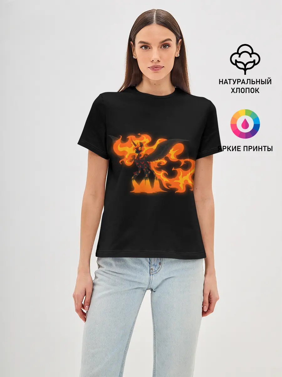 Женская базовая футболка / Лавовая принцесса Дейбрейкер