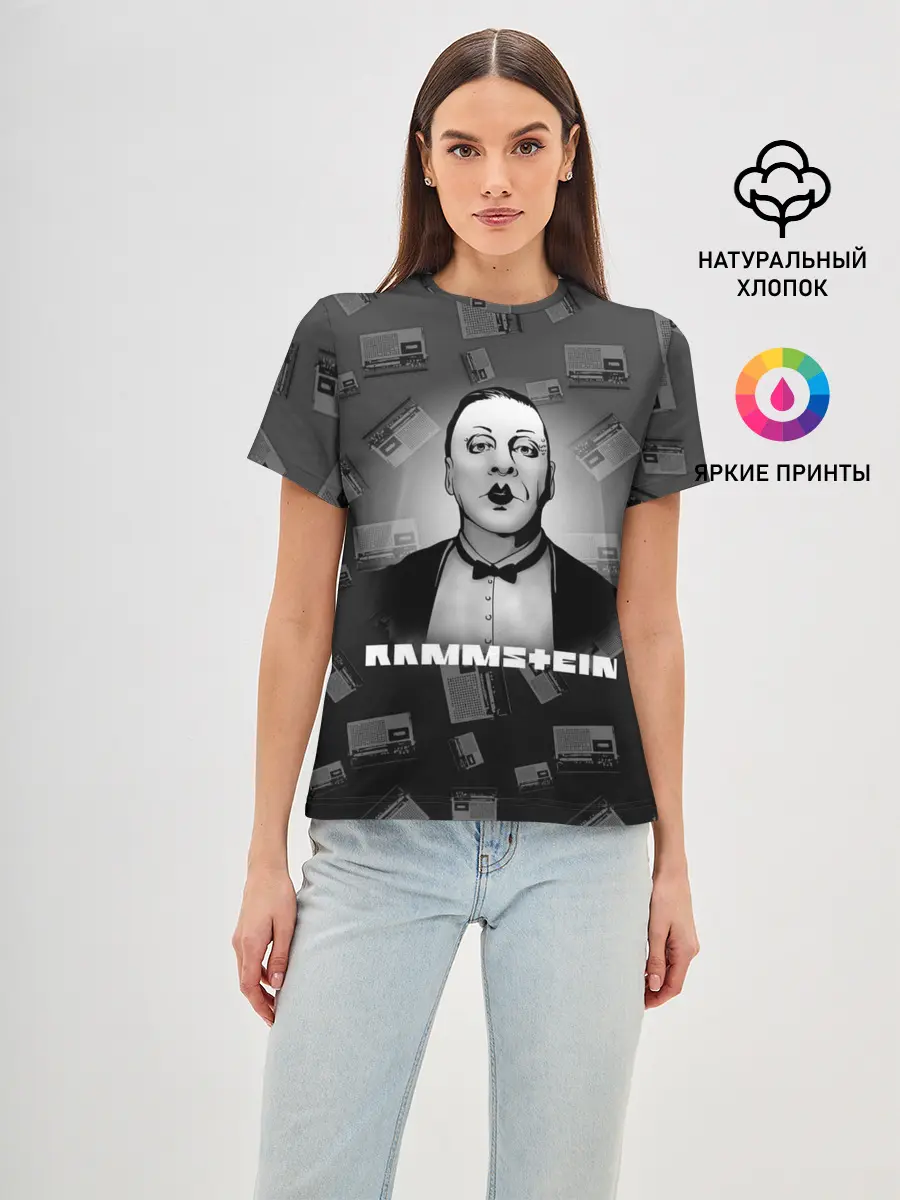 Женская базовая футболка / Rammstein