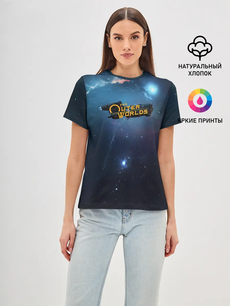 Женская базовая футболка / Spaceship