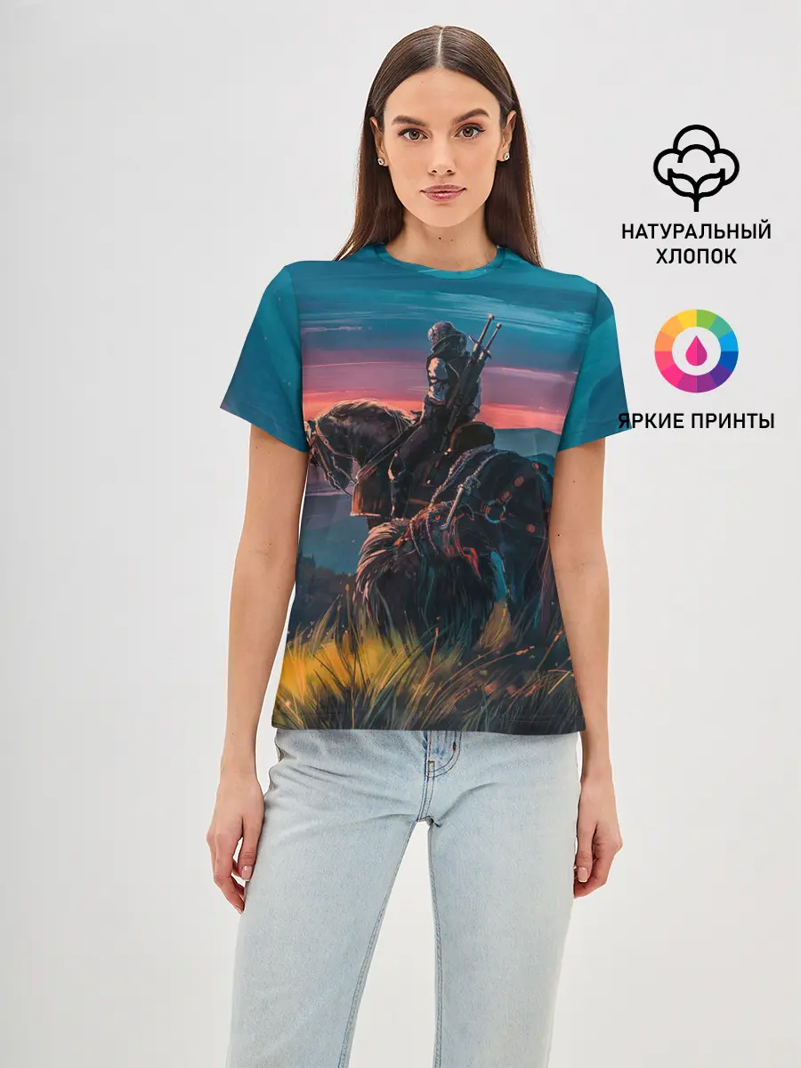 Женская базовая футболка / The Witcher