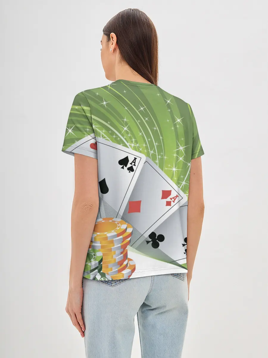 Женская базовая футболка / Покер Старс