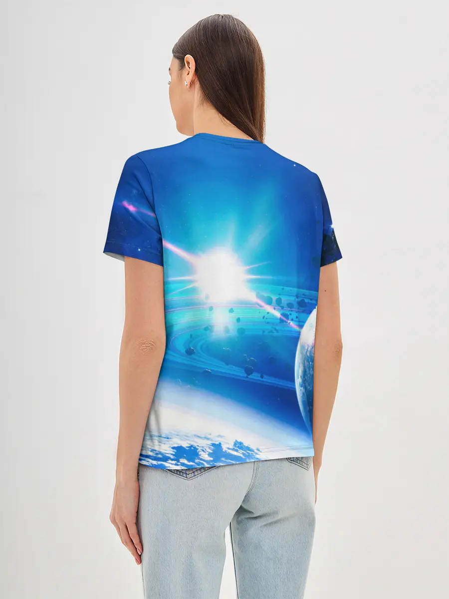 Женская базовая футболка / Космос