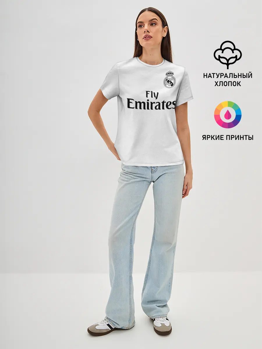 Женская базовая футболка / Криштиану Роналду Форма 18/19