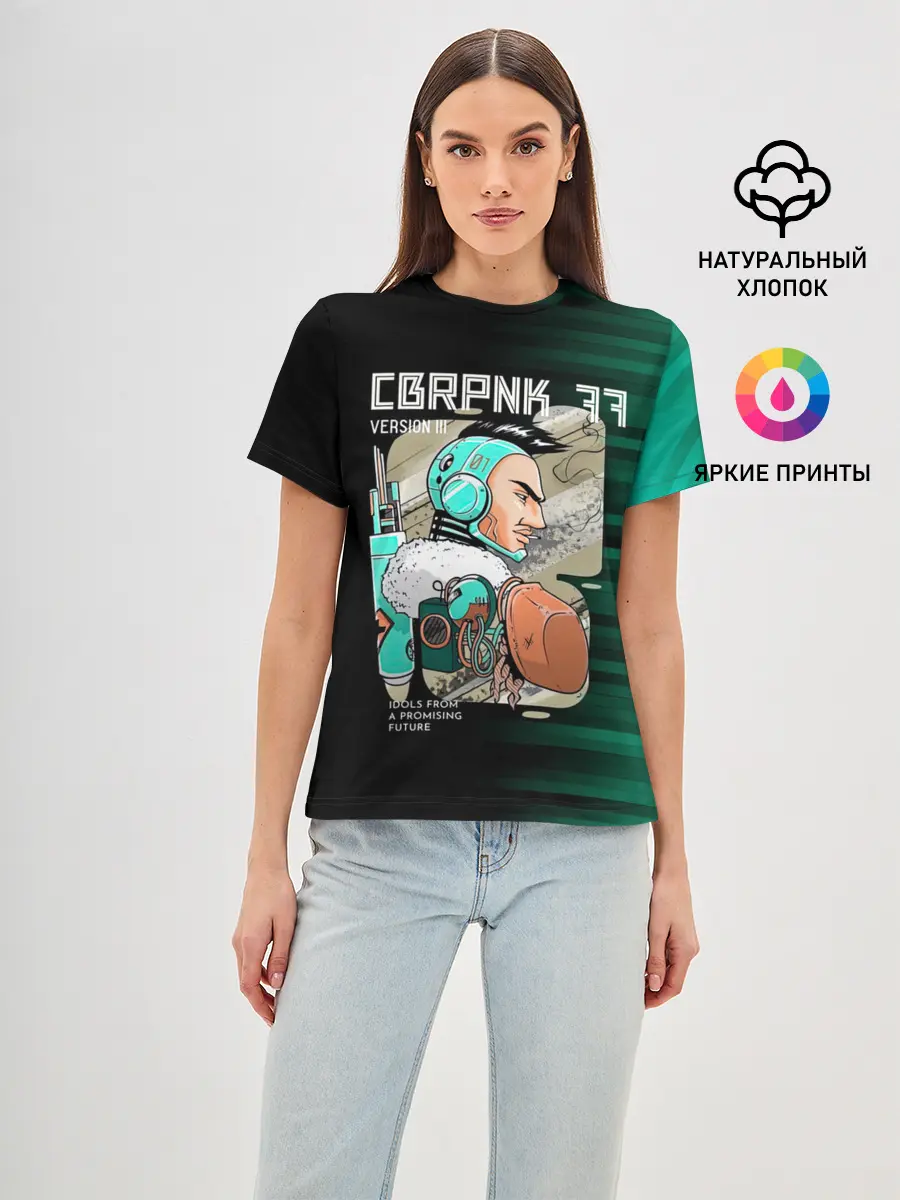 Женская базовая футболка / CBRPNK 77 VERSION III