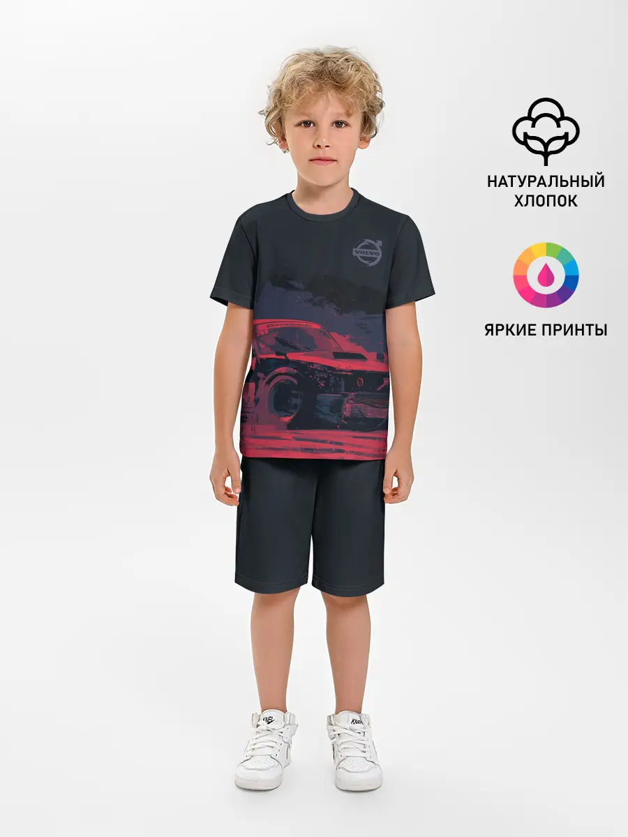 Детская пижама с шортами / Bosozoku Volvo