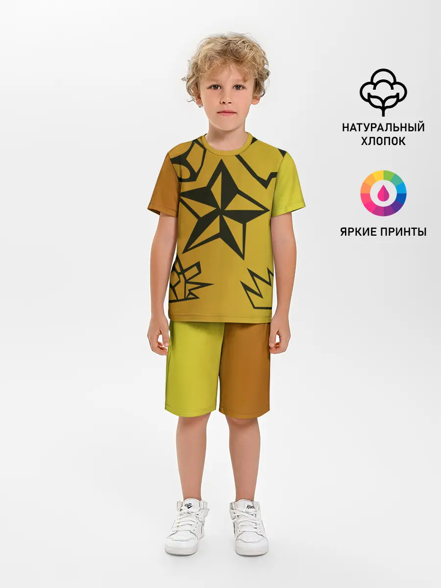 Детская пижама с шортами / звезда