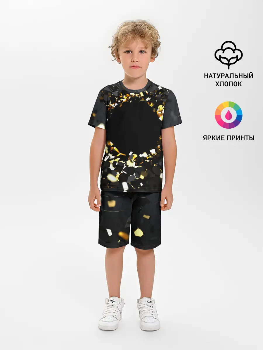 Детская пижама с шортами / Брызги стекла