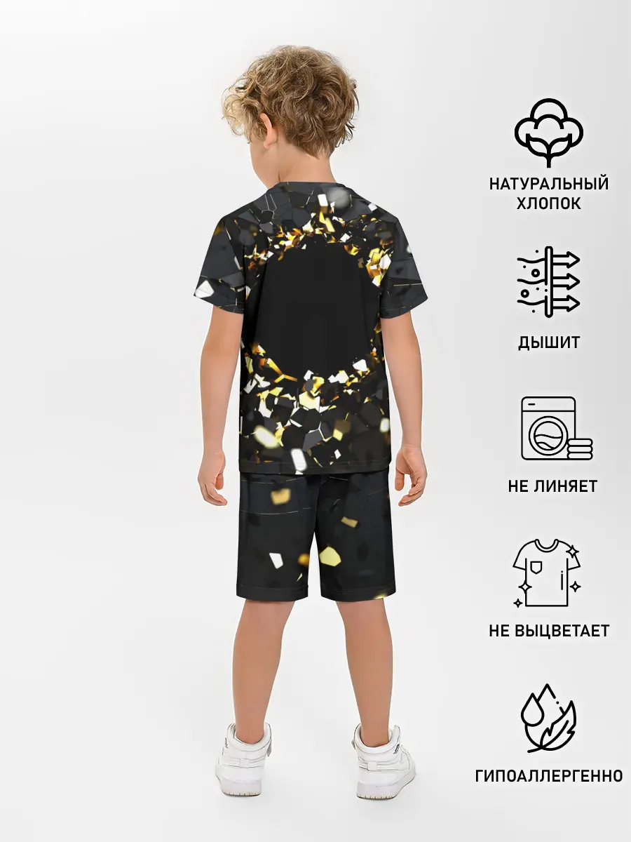 Детская пижама с шортами / Брызги стекла