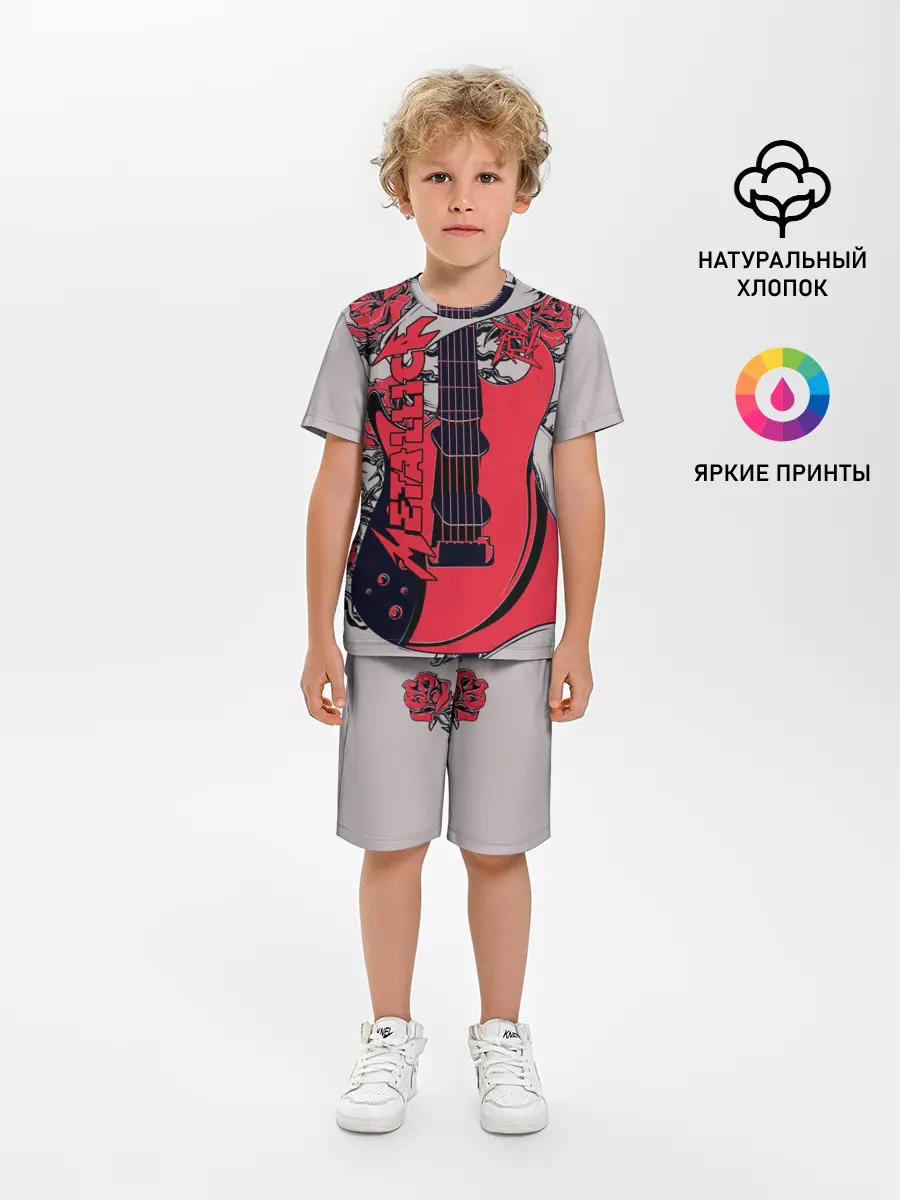 Детская пижама с шортами / Metallica