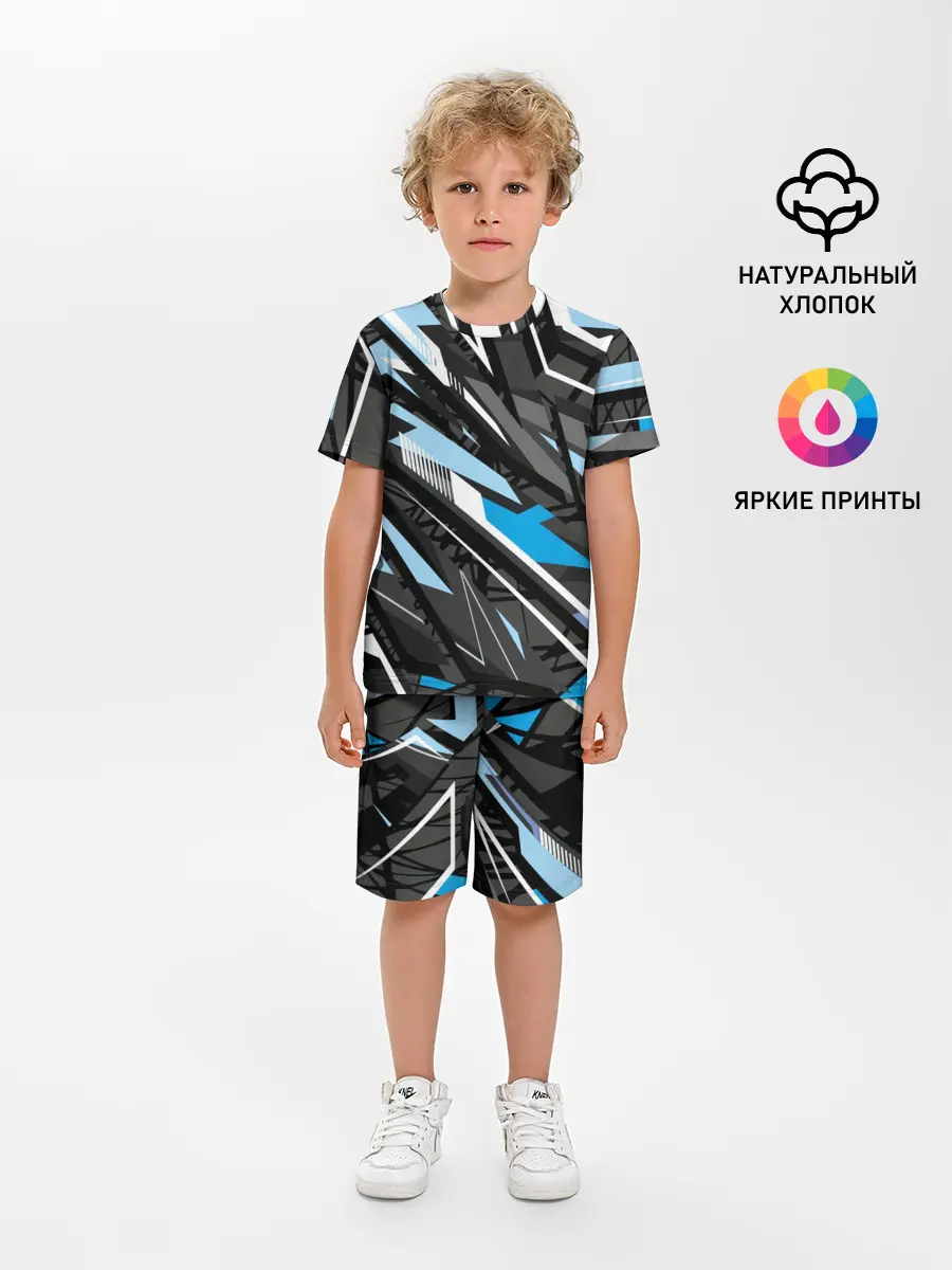 Детская пижама с шортами / Текстура. Линия. Движение
