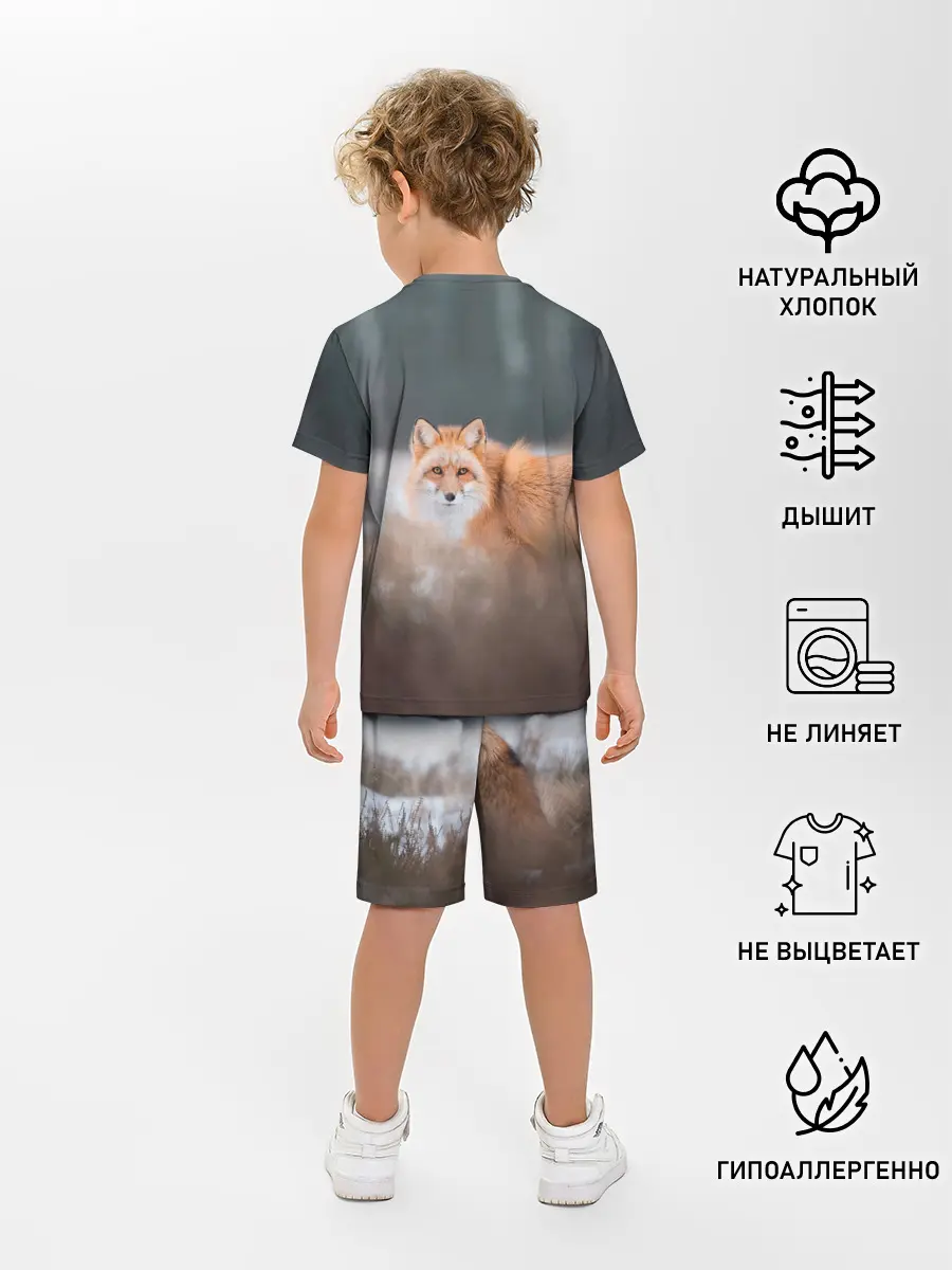 Детская пижама с шортами / Лиса