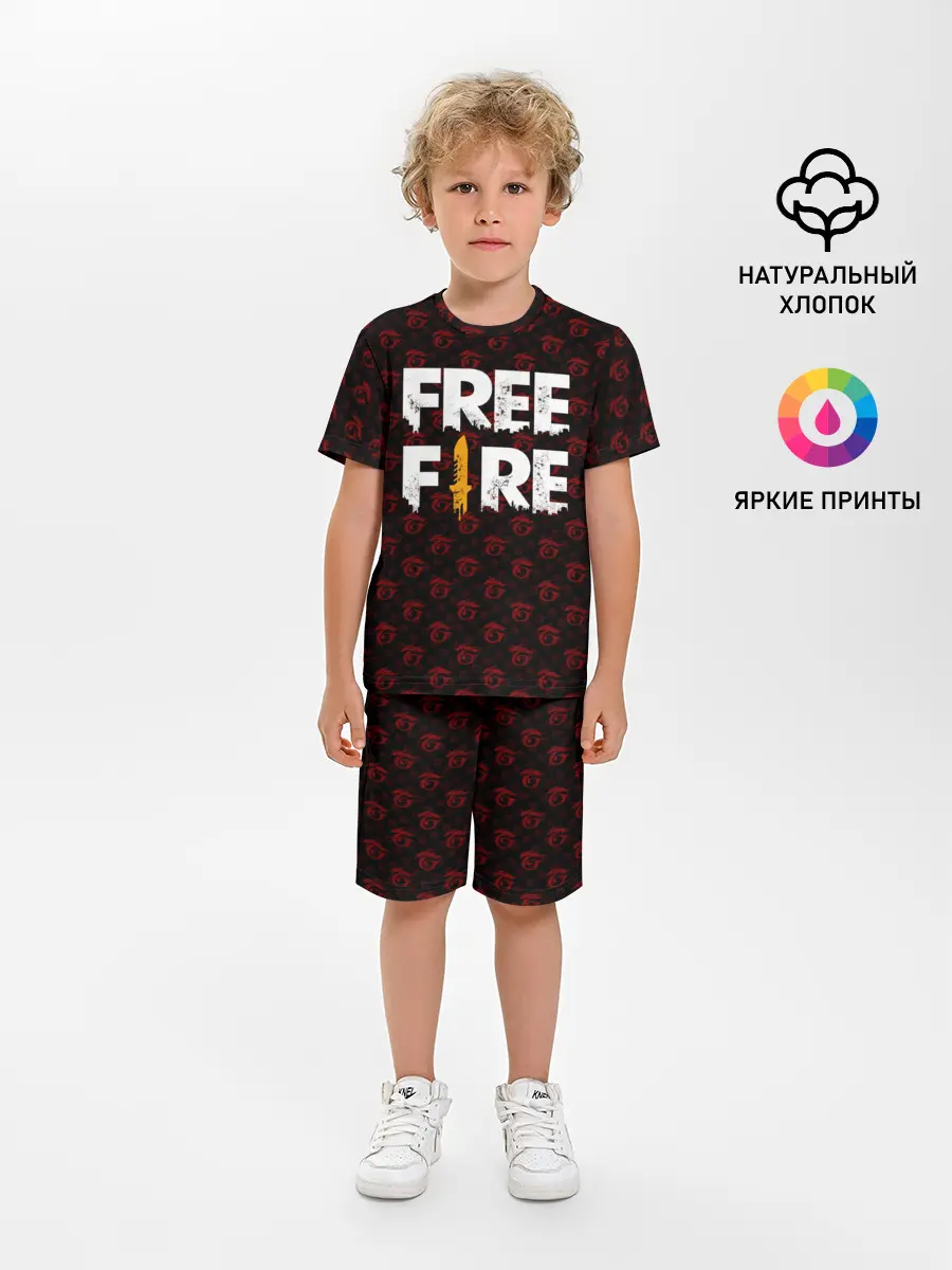 Детская пижама с шортами / FREEFIRE | PATTERN GARENA