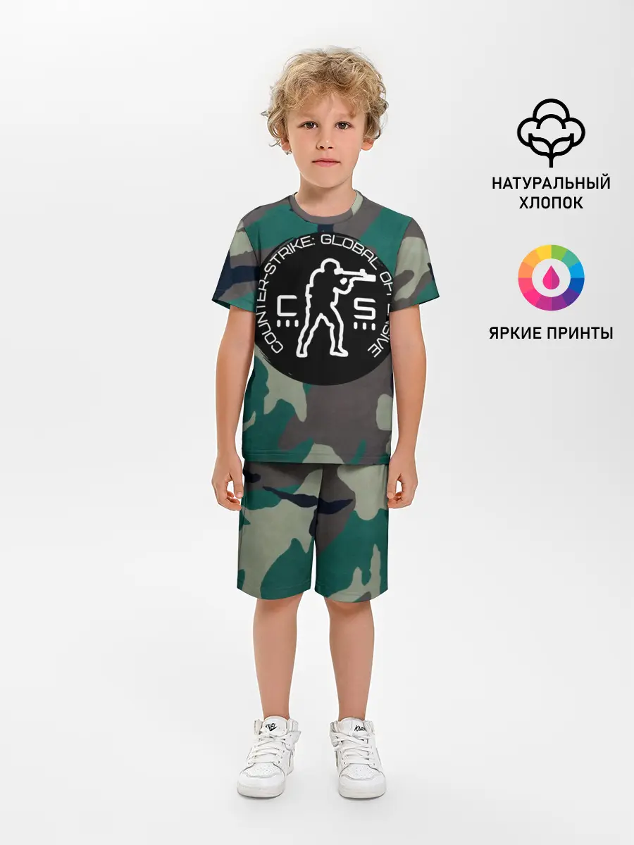 Детская пижама с шортами / символика CStrike