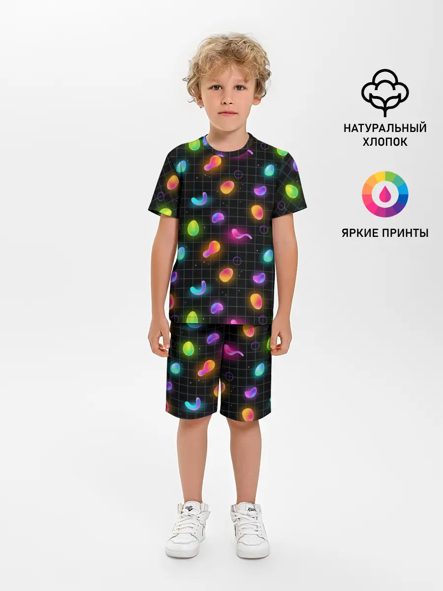 Детская пижама с шортами / Ночные фонарики-светлячки