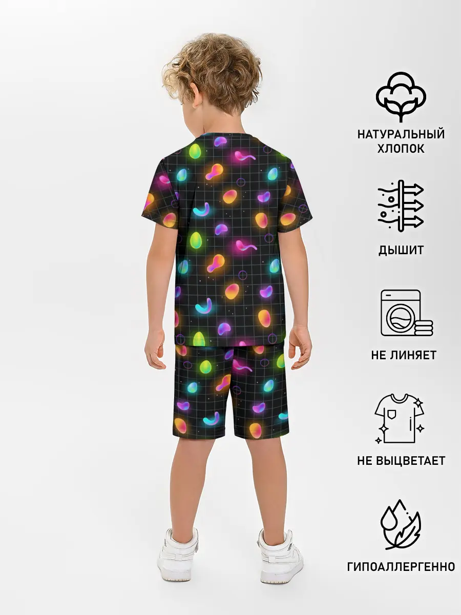 Детская пижама с шортами / Ночные фонарики-светлячки