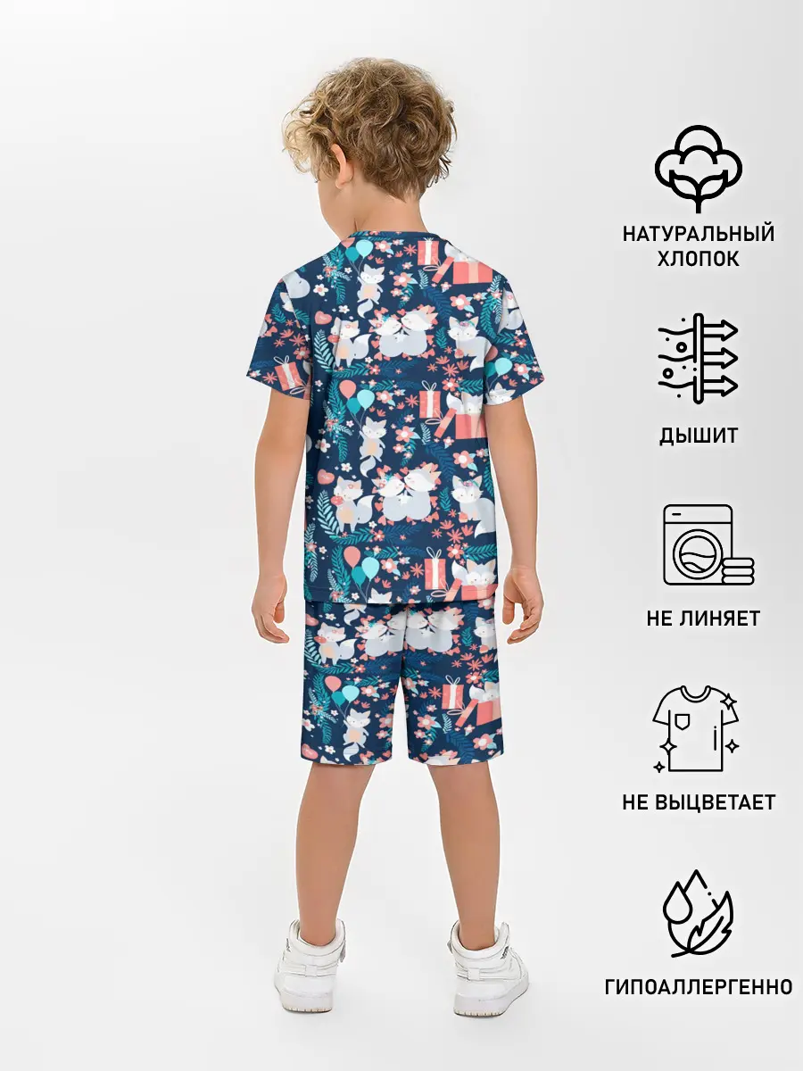 Детская пижама с шортами / Котики | Подарки