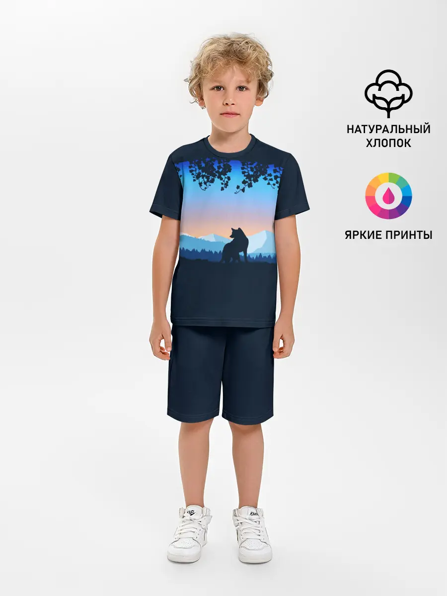 Детская пижама с шортами / WOLF