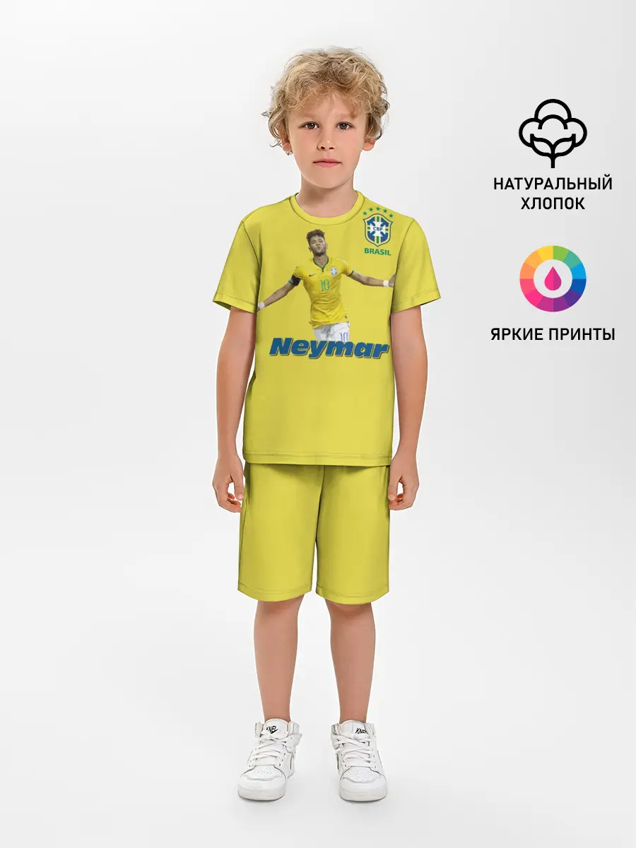 Детская пижама с шортами / Неймар