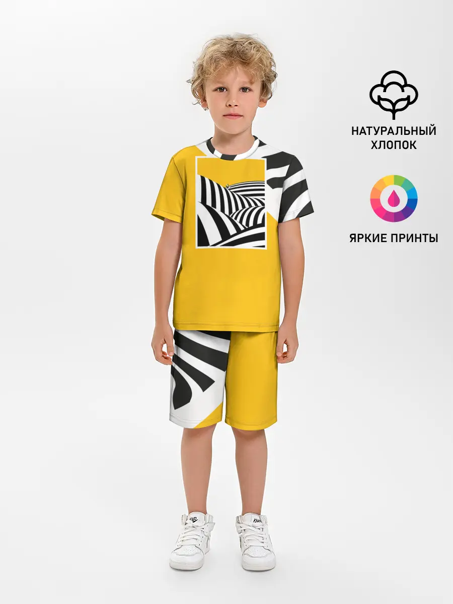 Детская пижама с шортами / Крути педали