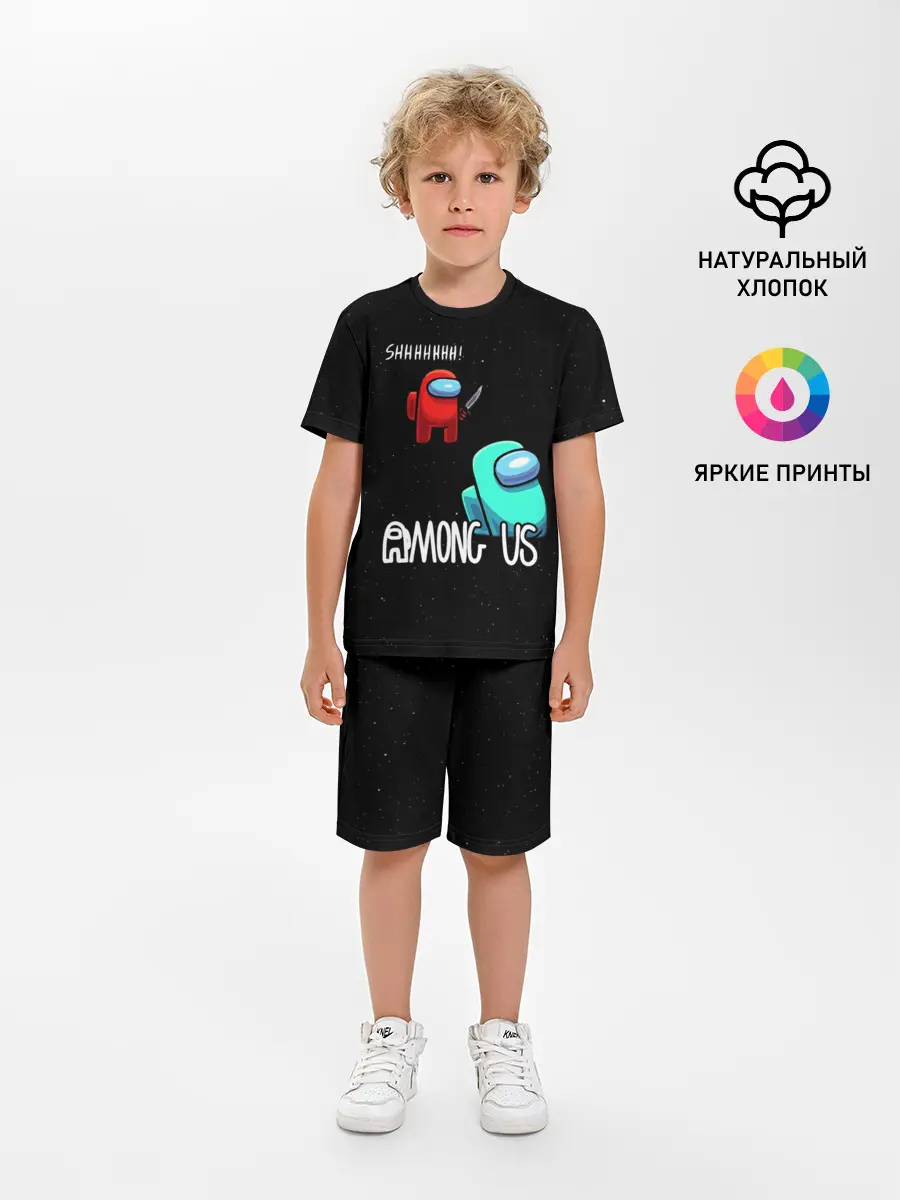 Детская пижама с шортами / AMONG US