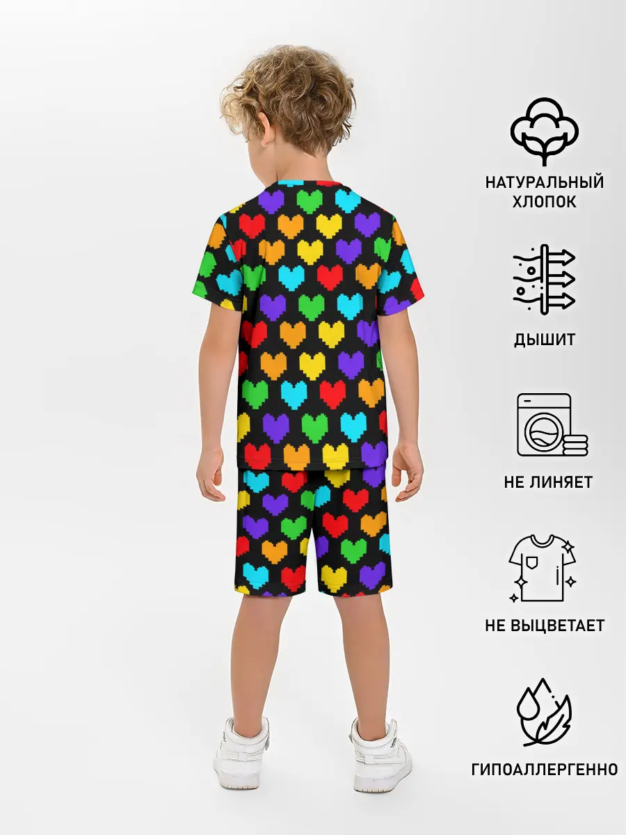 Детская пижама с шортами / UNDERTALE HEART