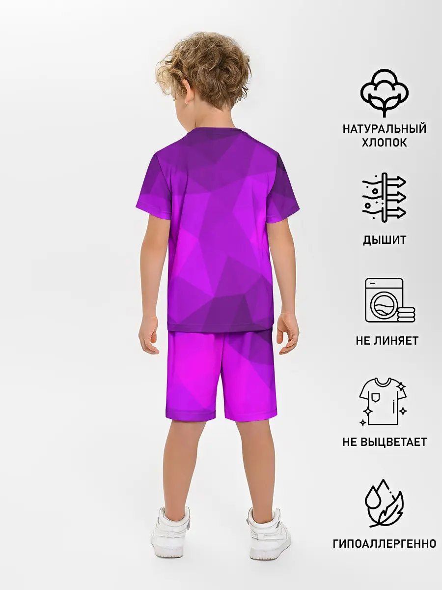 Детская пижама с шортами / НЕОНОВАЯ АБСТРАКЦИЯ