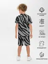 Детская пижама с шортами / Камуфляж Зебра