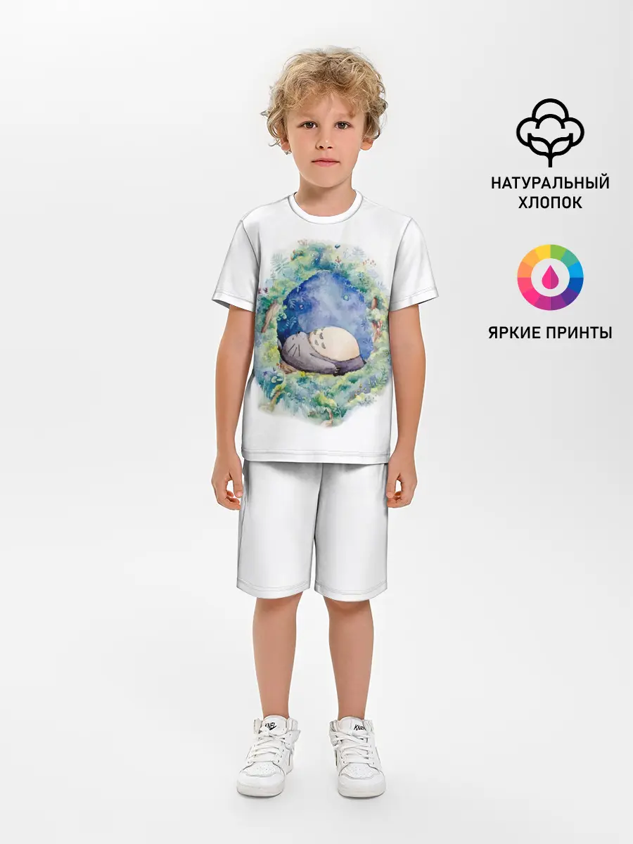 Детская пижама с шортами / Тоторо спит