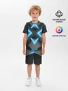 Детская пижама с шортами / НЕОНОВЫЕ СТРЕЛКИ 3D
