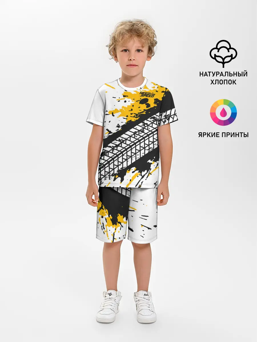 Детская пижама с шортами / Need for Speed