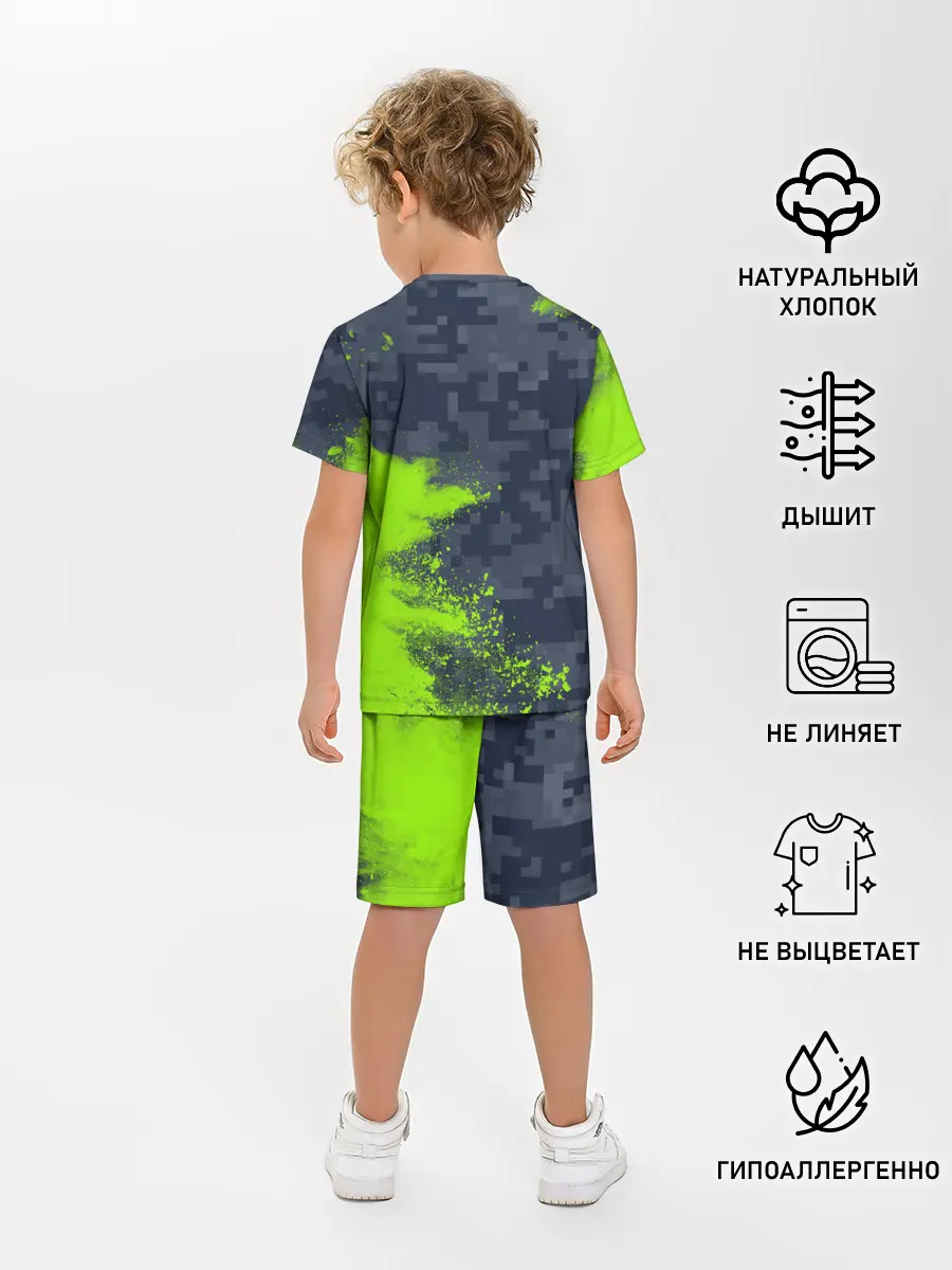 Детская пижама с шортами / MINECRAFT / МАЙНКРАФТ