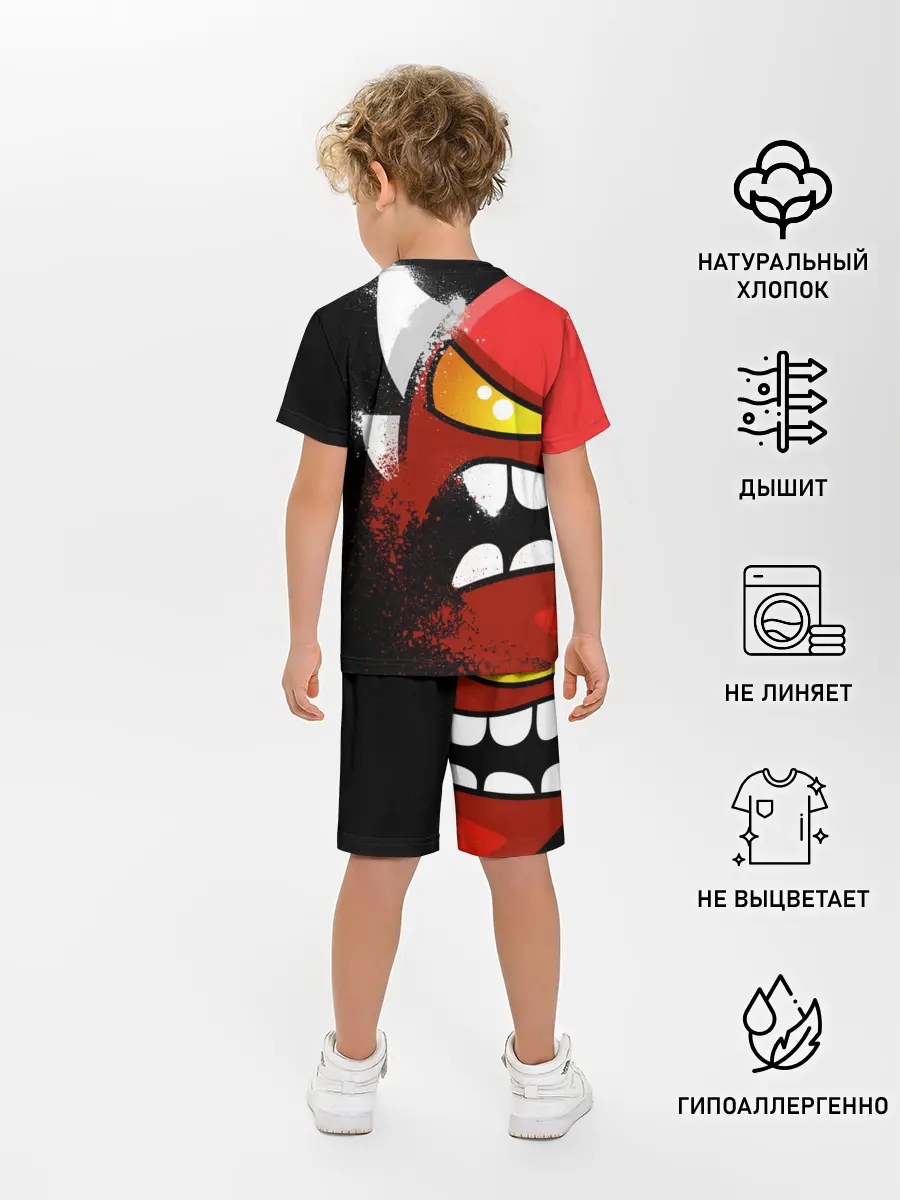 Детская пижама с шортами / Geometry Dash