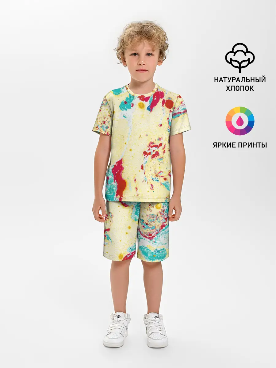 Детская пижама с шортами / Текстура