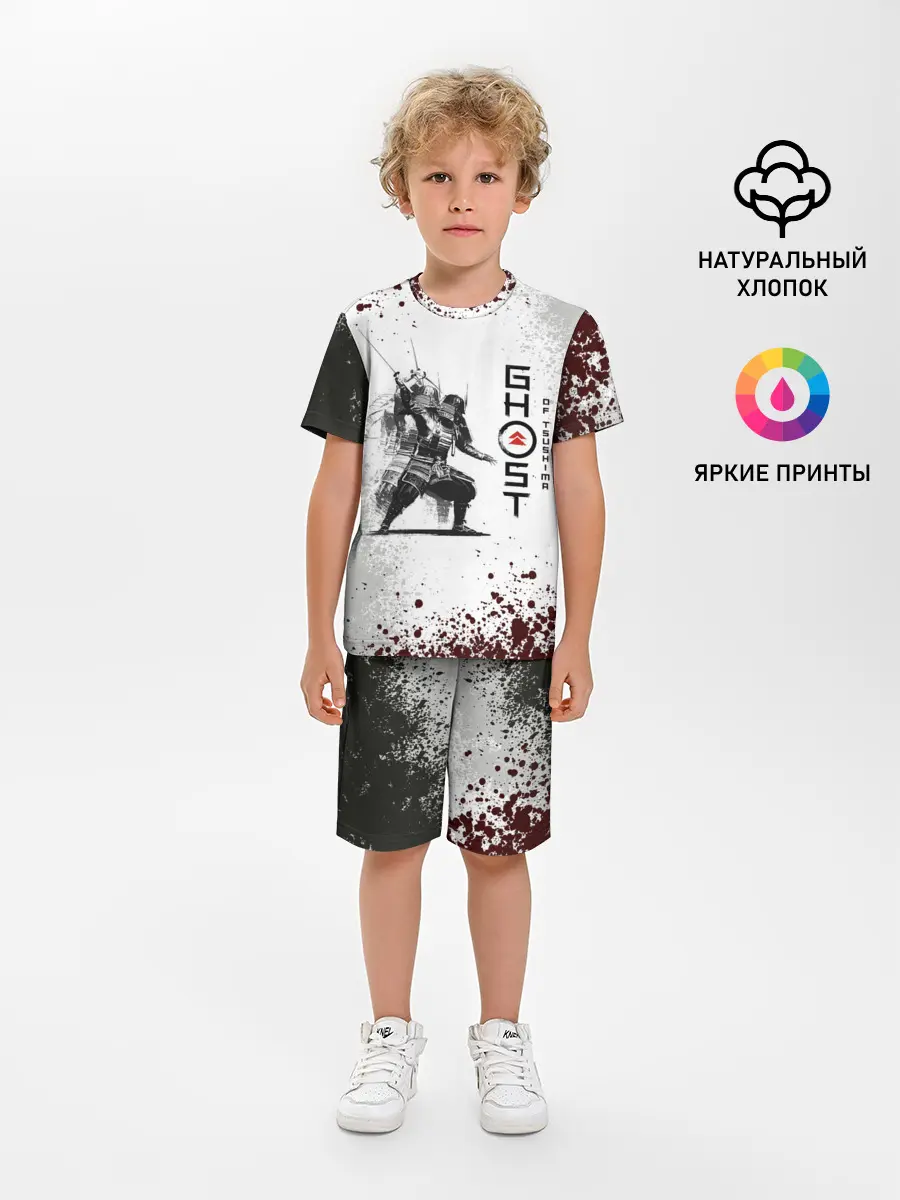 Детская пижама с шортами / Ghost of Tsushim | Призрак Цусима