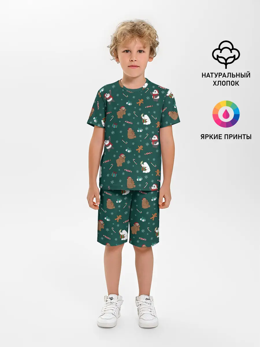 Детская пижама с шортами / We Bare Bears