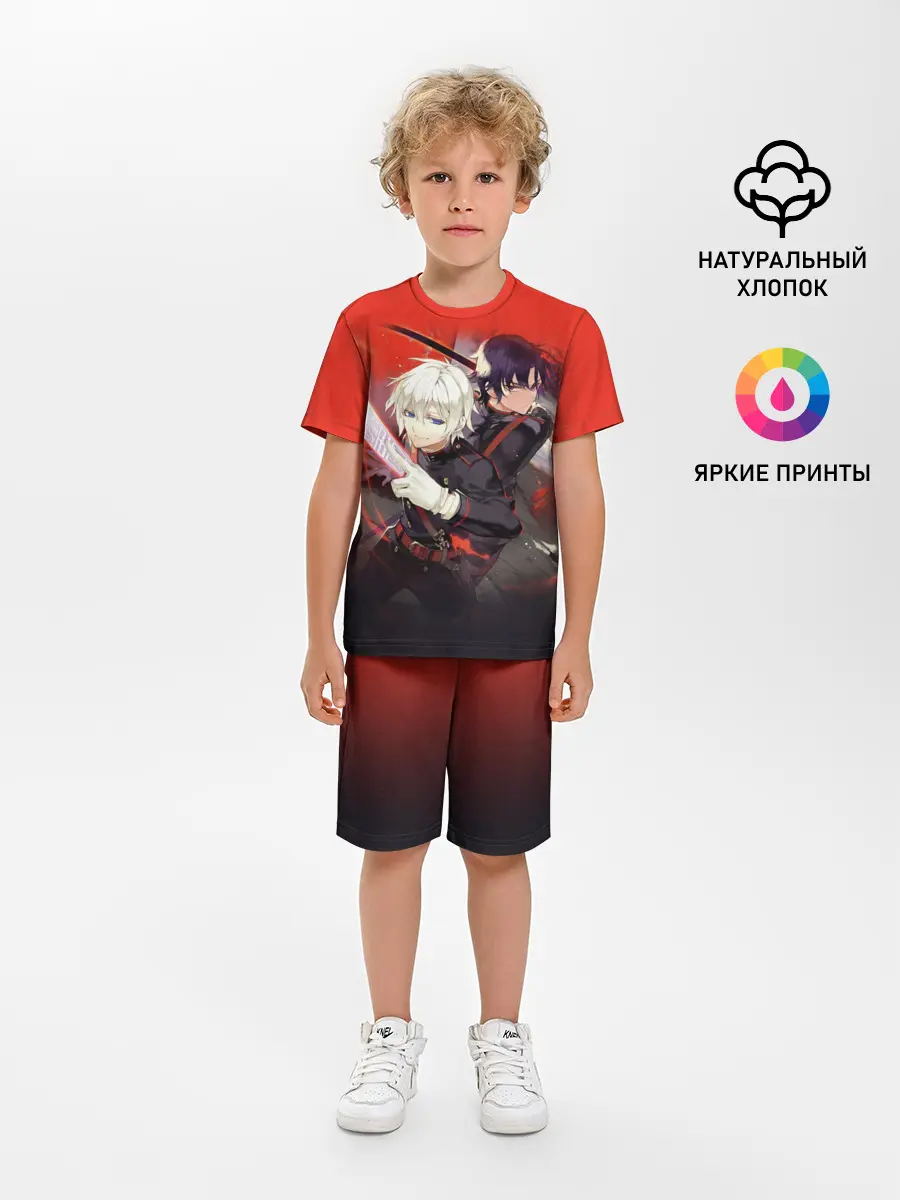 Детская пижама с шортами / Shinya & Guren