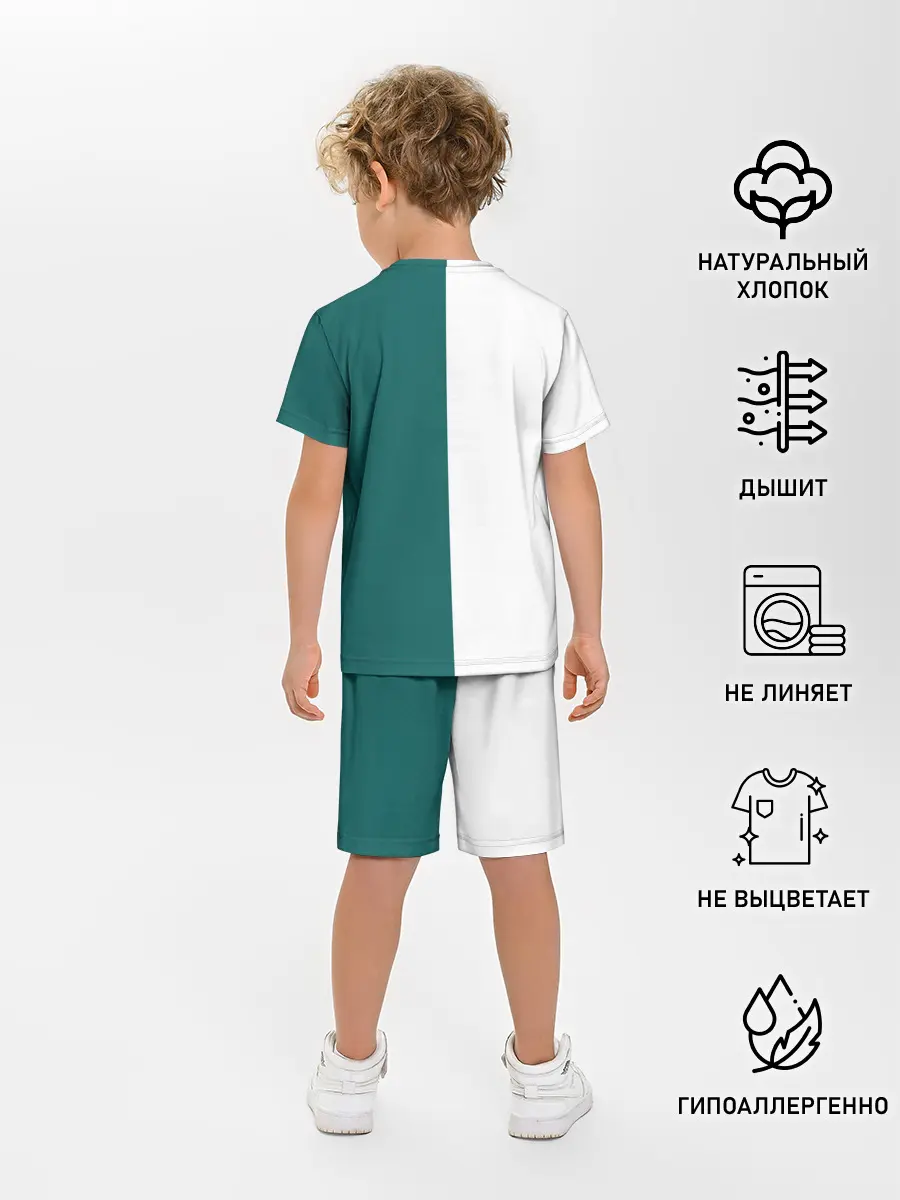 Детская пижама с шортами / ИГРА В КАЛЬМАРА | РУС ЛОГО