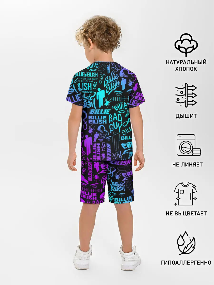 Детская пижама с шортами / BILLIE EILISH | БИЛЛИ АЙЛИШ