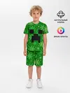 Детская пижама с шортами / ЗИМНИЙ MINECRAFT