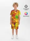 Детская пижама с шортами / Осенние листья