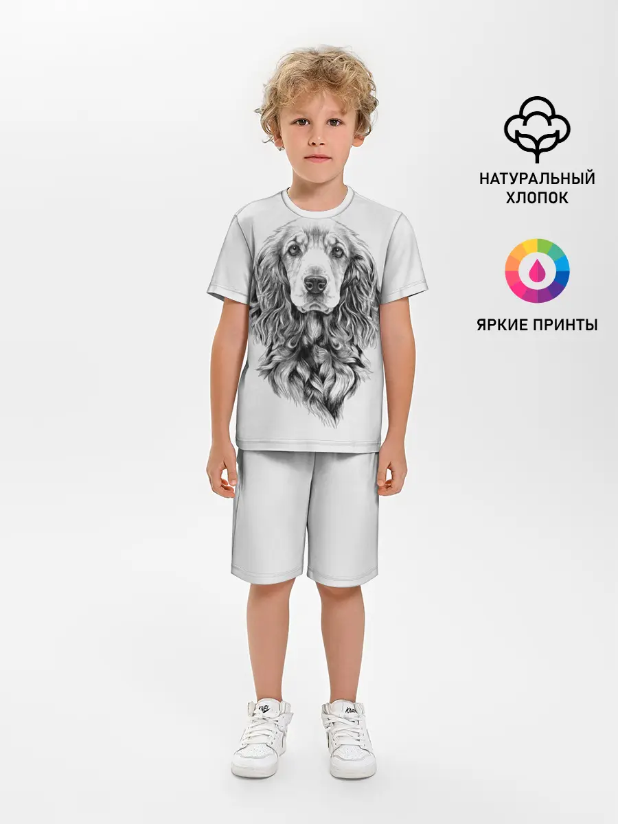 Детская пижама с шортами / Кокер спаниель
