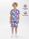 Детская пижама с шортами / Абстракция пятна краски